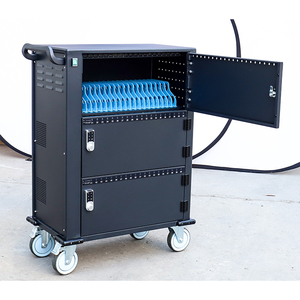 SPCC Cán Nguội Thép 60 Cách USB Ba Lớp Cửa Sắt Có Thể Khóa Di Chuyển Máy Tính Bảng Điện Thoại Di Động Máy Tính Xách Tay Sạc Tủ - Product Image 4