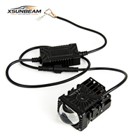 Projecteur LED monoculaire super lumineux pour calandre, étanche IP67, boîtier en aluminium, mini lampe de poche 9V-16V, projecteur externe
