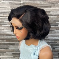 Perruque Lace Front en Cheveux Remy Volumineux avec Lace 5x5, Densité 180% - Peut être permanentée et teinte
