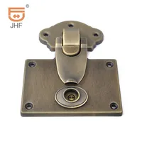 Big Leather luggage trunk Senior Hasp Catch Latch 106mm X 133mm Antique Brass Finish Chest Hardware for luggage trunk