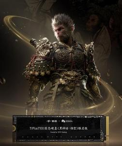 핫 세일 지타이 티플러스7100 SSD '블랙 미스: 우콩' 공동 에디션 (2TB) 엑스타킹 기술 아키텍처 PCle Gen4.0x4 인터페이스 - Product Image 2