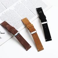 Bracelets de montre Lionorm Uhren Armband à libération rapide, en cuir suédé artisanal de qualité supérieure, 14/16/18/20 mm, pour bracelet de montre universel