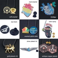 Vente en gros de pin's en émail personnalisés sur le thème de l'anime, pin's de revers en métal avec personnage de dessin animé et logo personnalisé