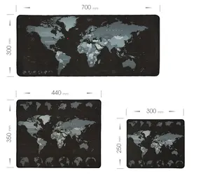 New World Map Speed Locking Edge Large Natural Rubber Mouse Pad Waterproof Game Desk Mousepad Keyboard Mat