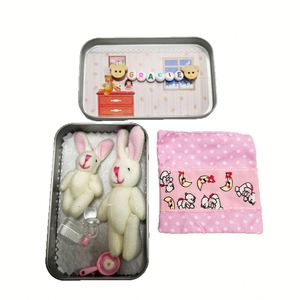 Cross-border New Rabbit Pocket Iron <b>Box</b> <b>Easter</b> <b>Gift</b> Children Plush Toy <b>Gift</b> Party Wholesale Hand <b>Gift</b> Rabbit Plush Toy - Product Image 6
