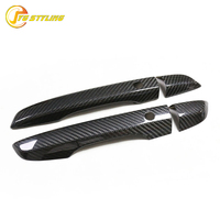 Couvre-poignée de porte en fibre de carbone pour Honda Civic X 10e génération, garniture extérieure pour entrée sans clé