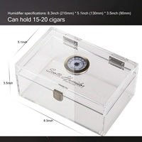 Boîte de présentation pour cigares en acrylique sur mesure |   Présentoir de vente au détail en Lucite transparent OEM