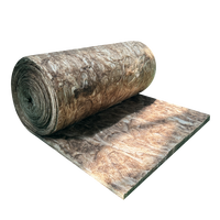 Laine de verre isolante thermique America ASTM C518, rouleaux de laine de verre ECO marron, isolation phonique R11 3,5 pouces, MBI