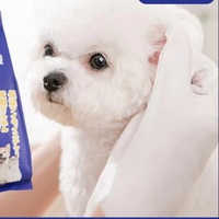 Gants de nettoyage jetables multifonctionnels pour animaux de compagnie (chiens, chats, chiots, chatons) - 6 pièces - Tissu non tissé - Désodorisation