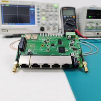 Módulo de Enrutador Industrial IoT con PLC, Depuración Remota, WiFi 5G, Doble Puerto Serial, DTU Gateway PCBA, para Carga y Descarga de Programas, Unidad de Control