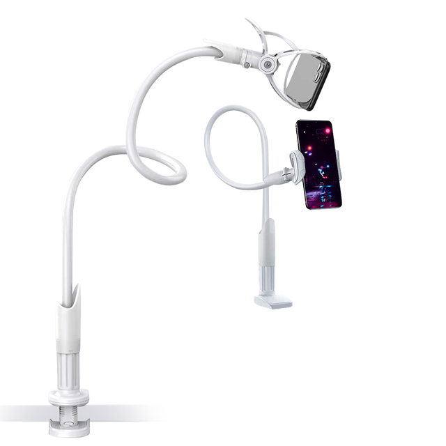 SAIJI Manufacture OEM Adjustable Mobile Holder Flexible for Bed Long Arm Aluminum Phone Camera Stand