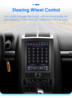 Autoradio Android CARUPEZ 9,7 pouces pour Peugeot 407 2004-2011 7862S 8 cœurs, style Tesla vertical, navigation, caméra de recul, GPS