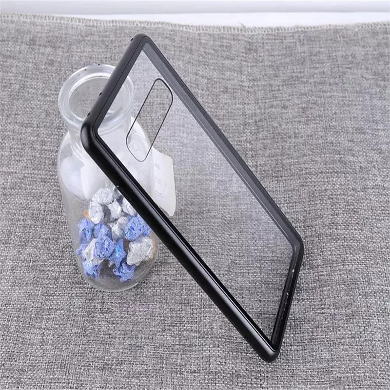 2020 new design Ultra thin for Samsung S10 S10 plus S10 lite S10E tempered glass phone case for iphone 13 pro max magnetic case