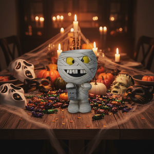 Cuenco de Dulces con Forma de Momia de Resina con Luz LED para Halloween, Decoración de Mesa para Fiestas y Casas Encantadas - Product Image 1