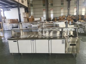 Comptoir de bar à thé aux perles en acier inoxydable, équipement pour thé aux perles, comptoir à lait - Product Image 3