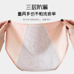 Groothandel Menstruatie Ondergoed Plus Size Voorzijde Lekvrij 3-laags Periode Slipje - Product Image 2