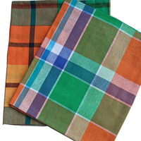 Tissu en coton à carreaux personnalisé, fil calicot teint en chaîne de 36 pouces, tissu long pour vêtements de robe