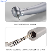 Turbine dentaire à LED à fibre optique haute vitesse, mini, 45 degrés, pour coupleur KAV0, outils dentaires K9/9000L, homologation CE