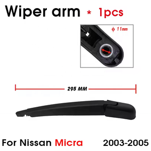 Accessori Auto, Spazzola Tergicristallo Posteriore 305mm + Braccio 295mm per <span class=keywords><strong>Nissan</strong></span> <span class=keywords><strong>Micra</strong></span> 2003-2005 - Product Image 5