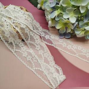 Adorno de encaje elástico al por mayor 3,2 cm diseño de patrón floral malla elástica borde pequeño para Lencería dobladillo encaje accesorios de bricolaje - Product Image 5
