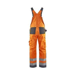 BLAKLADER - 266018115396D112 Pantalones con pechera de alta visibilidad Naranja/Gris medio-EAN 7330509773208 ROPA DE TRABAJO DE LA HI-VIS - Product Image 2