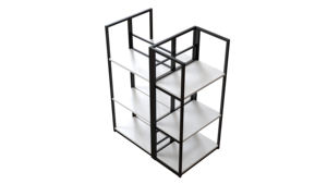 Estantes de Supermercado con Acabado Cromado de Calidad Garantizada, Elegante Exhibidor Metálico para Tiendas de Productos de Salud y Belleza - Product Image 6