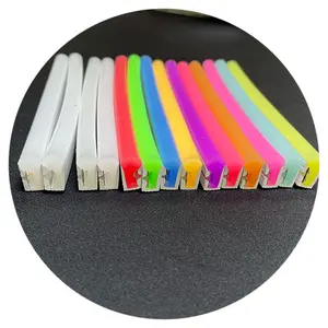 6x12mm 8x16mm Silicone Néon Bandes Lumière pour enseigne au néon 50m rouleau 2.5cm coupe néon led lumières flexible bande souple 12v