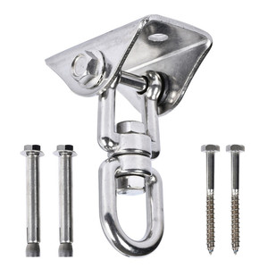 China Manufacturer Stainless Steel Suspension Hardware <strong>Swing</strong> <strong>Ceiling</strong> <strong>Hook</strong> Wall Hanging Kit for Hammock Chair Yoga Boxing