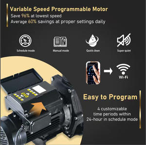J250015 3HP Programmable Full Inverter <strong>Pool</strong> <strong>Water</strong> <strong>Pump</strong> Variable Frequency Multi-Speed <strong>Pump</strong> Thermal Swimming <strong>Pool</strong> - Product Image 3