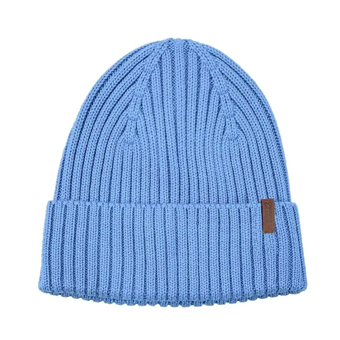 Warm Winter Cap Men and Women Adult Size Custom Rib Beanie Cable Knit Hat