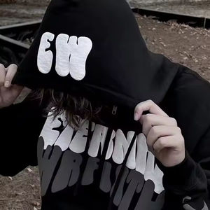 Custom 100% Bamboo Fiber Heavyweight Full Face Oversized Zip up <b>Hoodie</b> Mens Herringbone <b>Leopard</b> 3d Puff <b>Printing</b> Essentials - Product Image 2