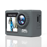 Caméra vidéo d'action 5K Anti-secousse WIFI caméra de cyclisme en plein air 2 pouces double écran plongée Sport DV caméra étanche