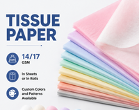 Papier de rembourrage en papier de soie 17g à bon prix pour sacs cadeaux et remplissage de boîtes