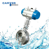 Válvula de Mariposa de Acero al Carbono para Alta Temperatura WCB con Brida RF, Neumática, Exd, Triple Excéntrica, para Vapor y Gases de Combustión, Base ANSI API, Personalizada