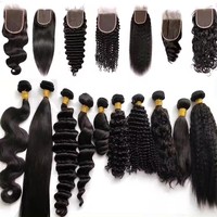 Extensiones de Cabello Humano Liso Natural Grado 15A de Vietnam, Remy Virgen Brasileño, Camboyano, Birmano Rizado, para Vendedores de Cabello