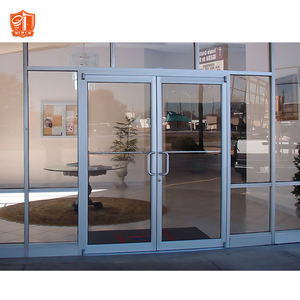 Porte de vitrine en aluminium avec panneau de verre Entrée commerciale - Product Image 5