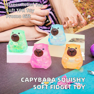 Juguete de Peluche de Capibara Relleno de Maltosa, Personalizado OEM, Suave, de TPR, para Apretar, Antiestrés, Regalo Promocional para Niñas de 14 Años - Product Image 2