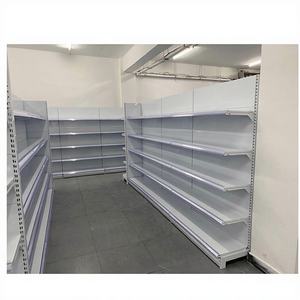 Estante Metálico Independiente para Supermercado HSD HSD-SS de Alta Resistencia con Recubrimiento de Polvo Epóxico, de Una Sola Cara, 40x90cm - Product Image 1