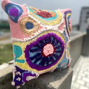 ปลอกหมอนอิงผ้าฝ้ายพิมพ์ลายแฮนด์เมดดีไซน์สุดหรูสำหรับตกแต่งบ้านพร้อมหมอนตามสั่ง - Product Image 1