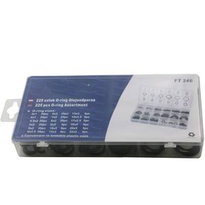 225pcs Black Environmentally Friendly <b>Rubber</b> O-<b>Rings</b> Hardware Tools for Sealing Machine Repair Parts Category Retaining <b>Rings</b> - Product Image 5