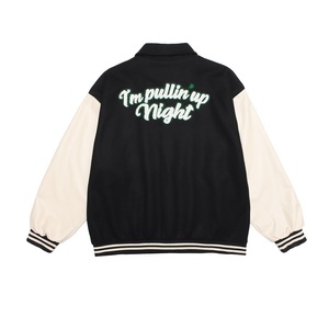 Biểu Tượng Tùy Chỉnh Thêu Bóng Chày Lightman Áo Khoác Nam Của Cổ Điển Màu Đỏ Trắng Da Tay Áo Giản Dị Mùa Đông Độn Áo Khoác Nhiệt - Product Image 4