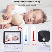 Cámara CCTV Wistino 3MP, Monitor de Bebé Portátil, Batería Recargable de 1500mAh, Video HD, Visión Nocturna, Pantalla de 2.8 Pulgadas, Mini Cámara
