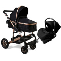 Poussette de haute qualité Poussette compacte de luxe pour bébé 3 en 1 Poussette pliante bidirectionnelle landau pour bébé poupée Chine avec siège auto