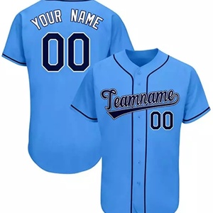 Maillot de baseball New York rose et noir à col en V, entièrement imprimé, pour hommes - Product Image 3