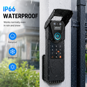 SINON Tuya <b>WiFi</b> Face Recognition <b>Smart</b> Gate Lock Access Control System with HD <b>Camera</b> Video Intercom IP66 Waterproof - Product Image 3
