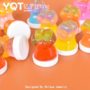 Venta al por mayor: Encanto de resina ecológico con diseño de pata de gato 3D luminosa degradada estilo hada para decoración de jardín DIY y caja de joyas - Product Image 3