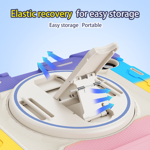 Cho iPad Mini 6 7 thân thiện với trẻ em đầy màu sắc Silicone 3in1 PC bảo vệ chống sốc với Bracket <span class=keywords><strong>Tablet</strong></span> trường hợp và bìa - Product Image 4