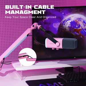 ห้าสิบ <span class=keywords><strong>BM88</strong></span> ° ขาตั้งไมโครโฟนแบบปรับได้รายละเอียดต่ำขาตั้งโลหะสไตล์ตั้งโต๊ะพร้อมแขนบูมอลูมิเนียมที่ทนทาน - Product Image 3