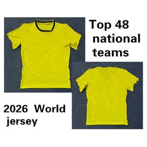 2026 World Breathable Quick Dry Football Jersey Sublimation Design Custom Lightweight Mesh <b>Fan</b> Player Soccer Shirt - Product Image 1