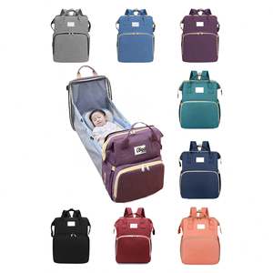 Bolsas de Pañales Multifuncionales con Logotipo Personalizado para Bebé, Mochila de Viaje Portátil, Regalos para Baby Shower, Bolsas Impermeables para Mamá con Puerto USB - Product Image 2